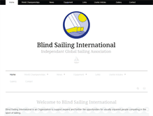 Tablet Screenshot of blindsailinginternational.com
